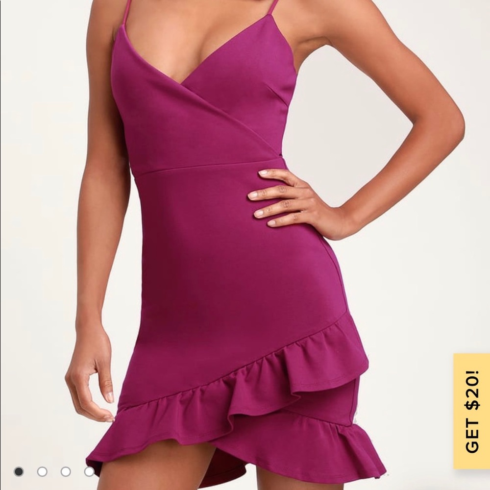 Body con magenta dress
